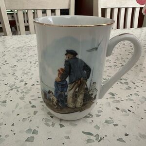 Norman Rockwell Mug “Looking Out to Sea”